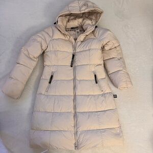 Aritzia Cream Puffer Jacket